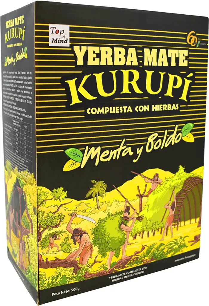 yerba mate kurupi menta y boldo